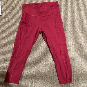 Lululemon fast and free capris womens 8